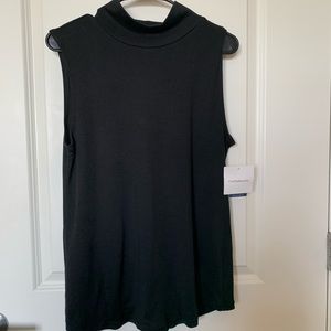 Black Turtle Neck Tank NWT